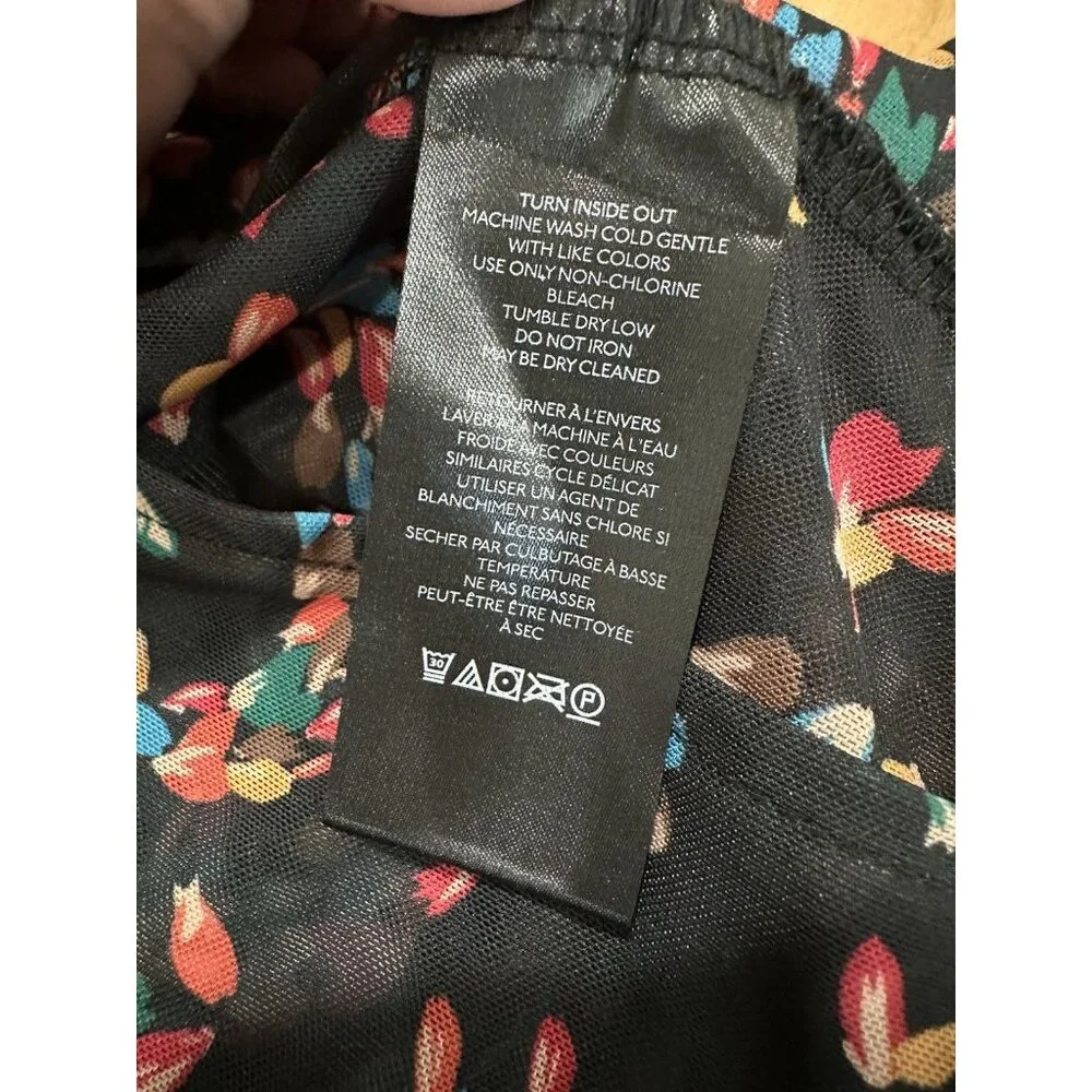 FREE PEOPLE Briella Ruched Midi-Dress in Twilight Combo Sz m - Picture 6 of 6